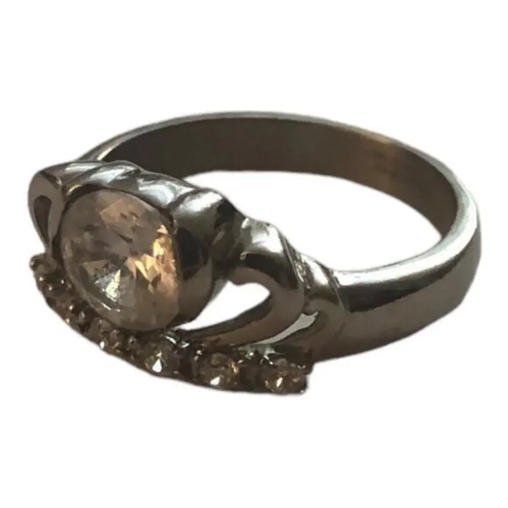 new crown with‎ CZs women's ring size 8